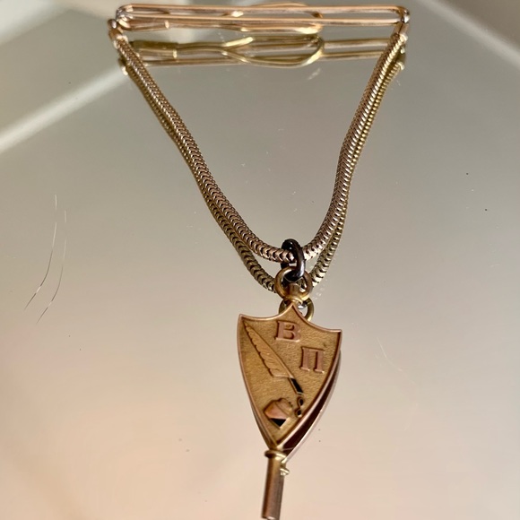 SWANK Other - Vtg Swank gold tie bar with serpentine chain